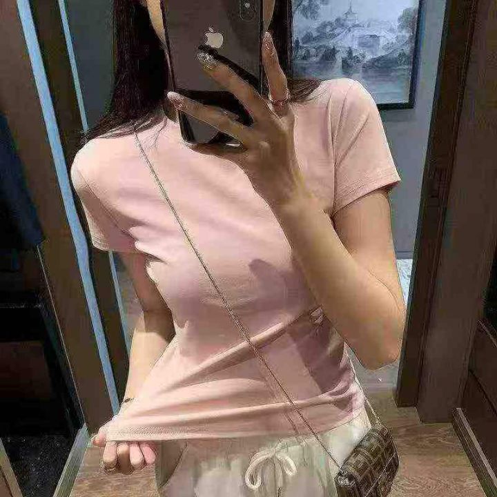 女装纯色短袖T恤，数