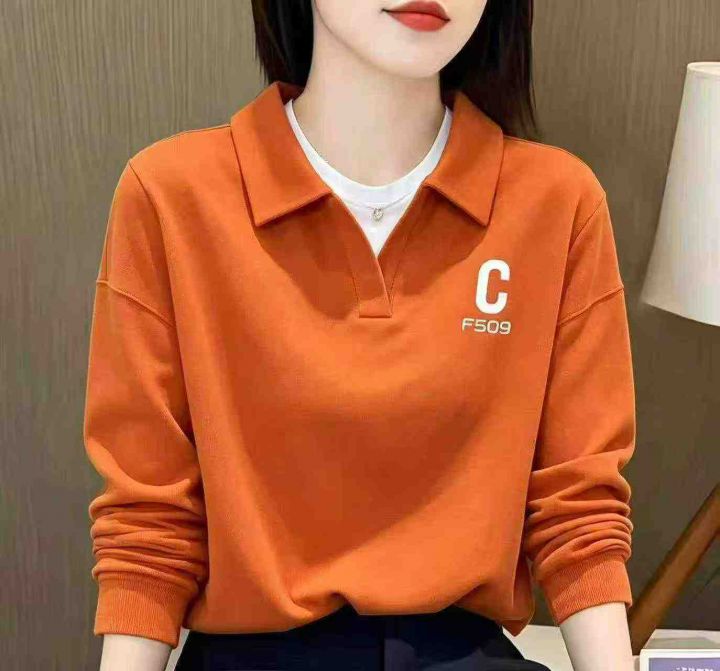 女装翻领卫衣，数量：