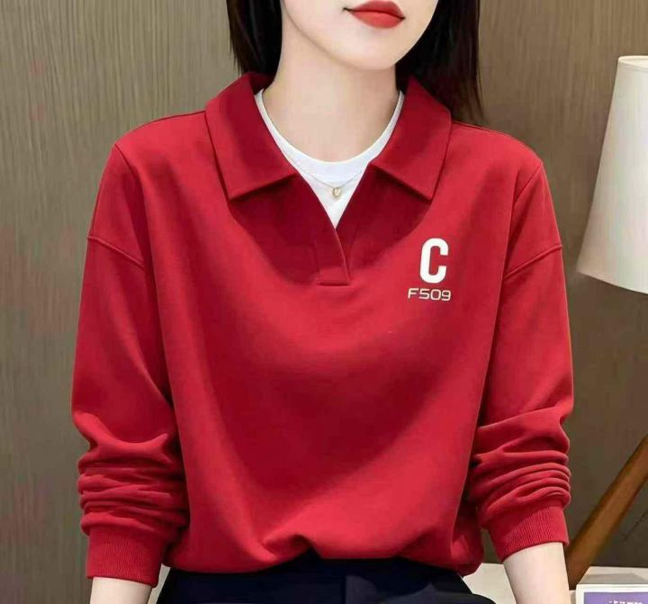 女装翻领卫衣，数量：
