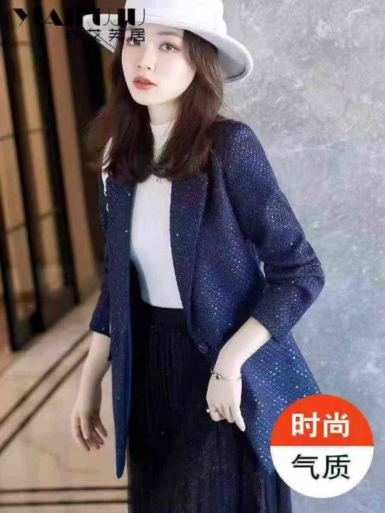 亮片小香风西装外套，
