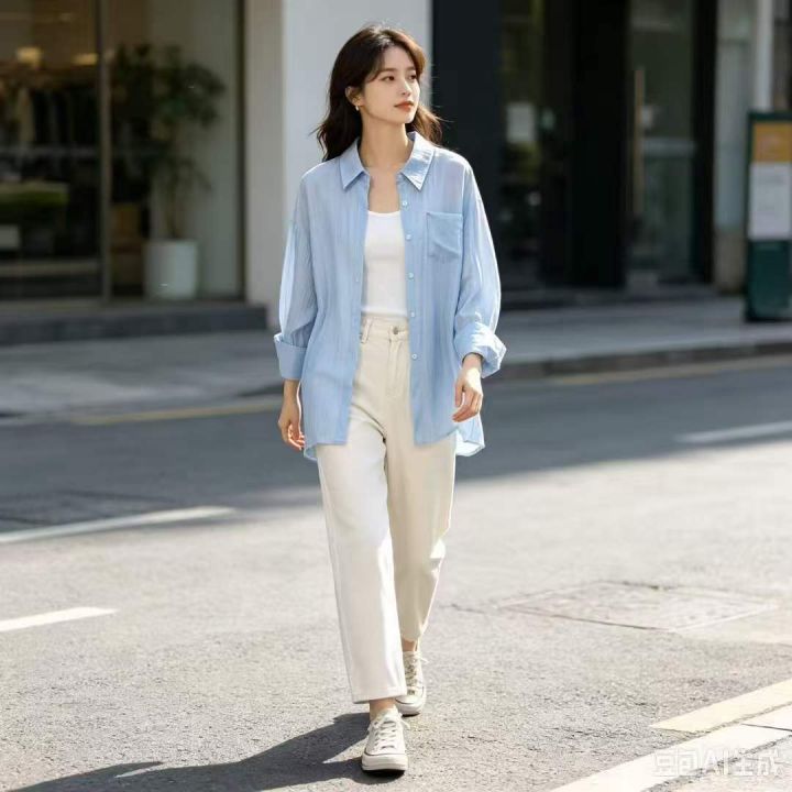 衬衫女夏季薄款202