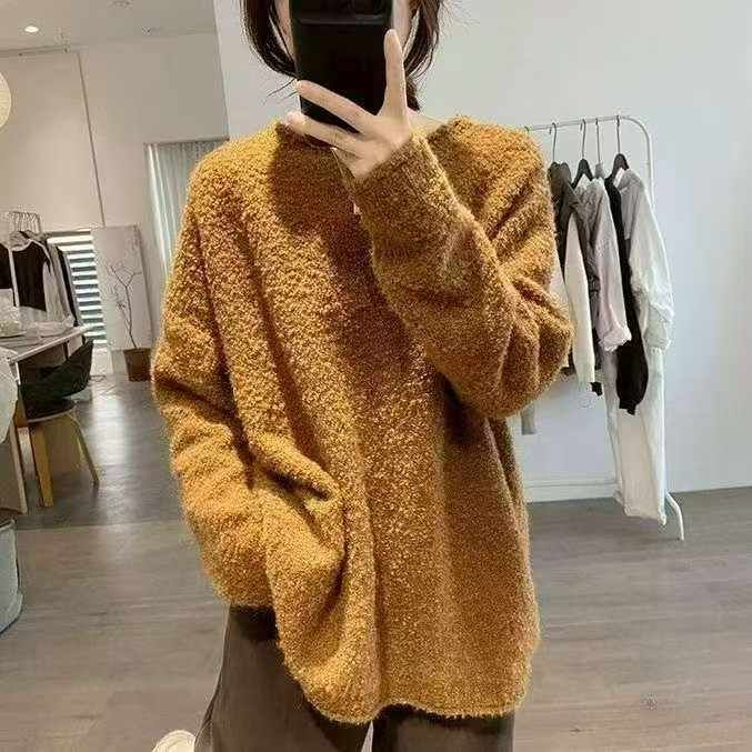 秋冬新款慵懒风宽松百