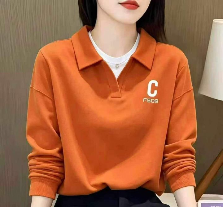 女装翻领卫衣，数量：