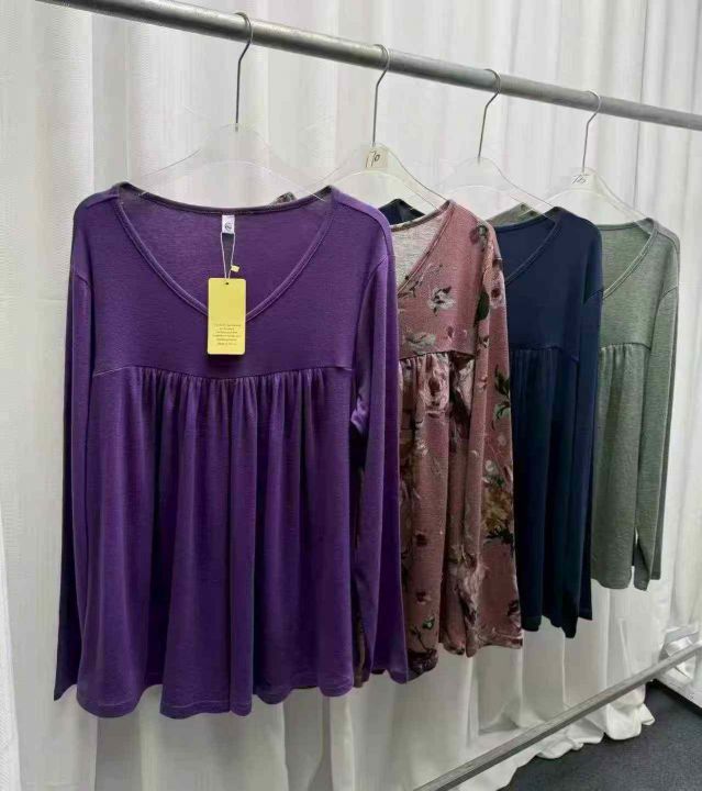 欧美大码女装长袖上衣