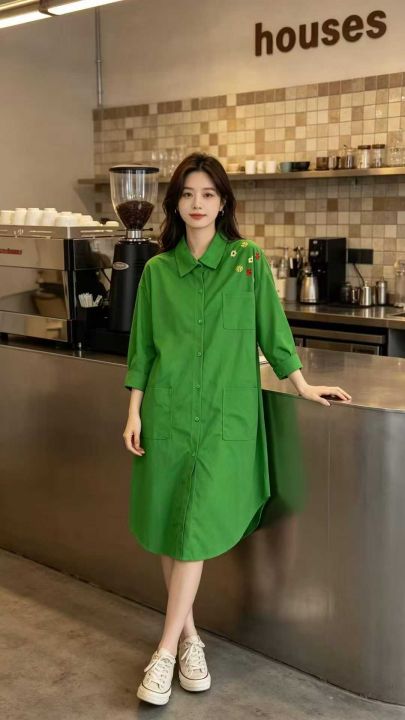 女装衬衫连衣裙，数量