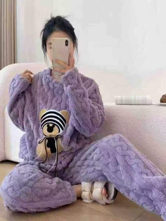 ☕️暖暖裤珊瑚绒睡衣