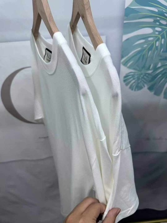 高克重纯棉男女同款白