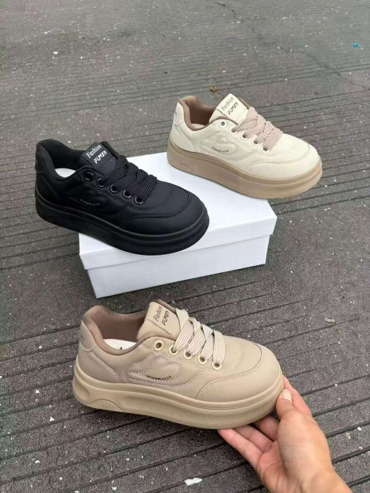 新款厚底面包女鞋  