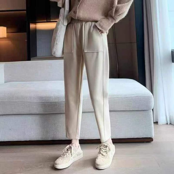 毛呢裤子女秋冬新品萝