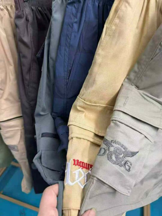 工装休闲裤裤夏季纯棉