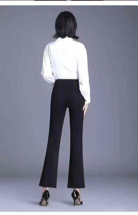 女装休闲阔腿加绒裤，