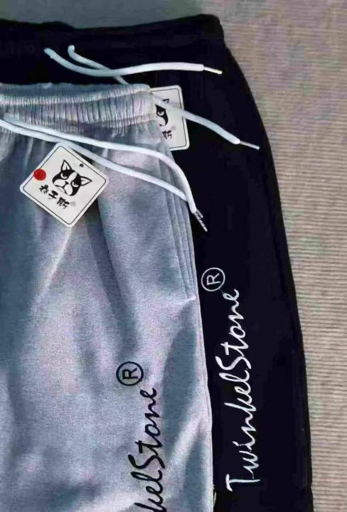 女装刺绣直筒加绒卫裤