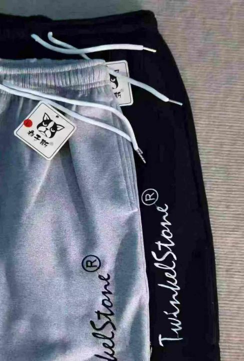 女装刺绣直筒加绒卫裤