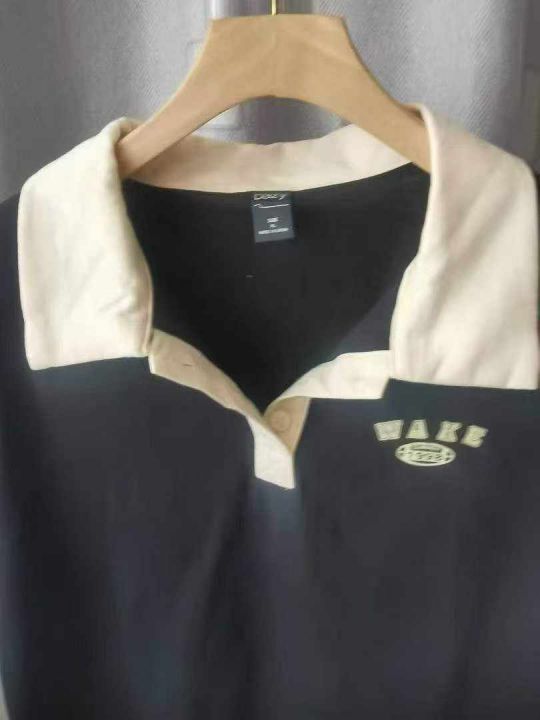 美式polo领短袖T