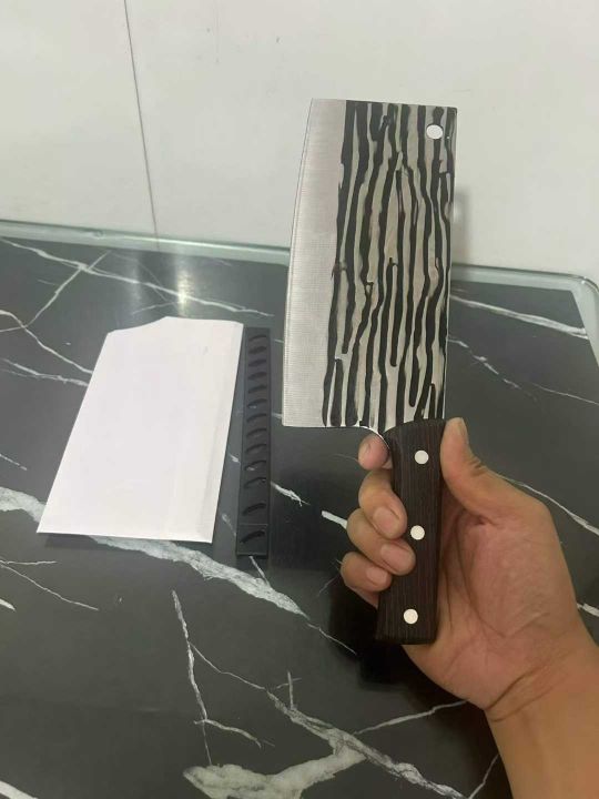 全新条纹菜刀，靓货，