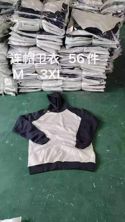 ♍纯棉加绒撞色插肩连