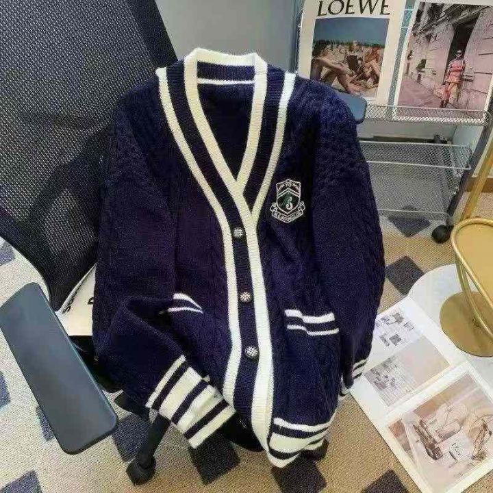 韩剧穿搭学院风针织开