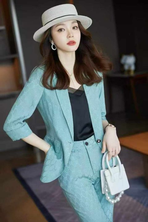 高品质女士中袖款套装
