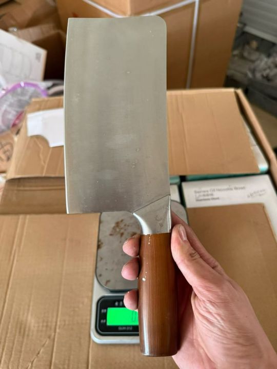全钢彩虹柄砍刀处理5