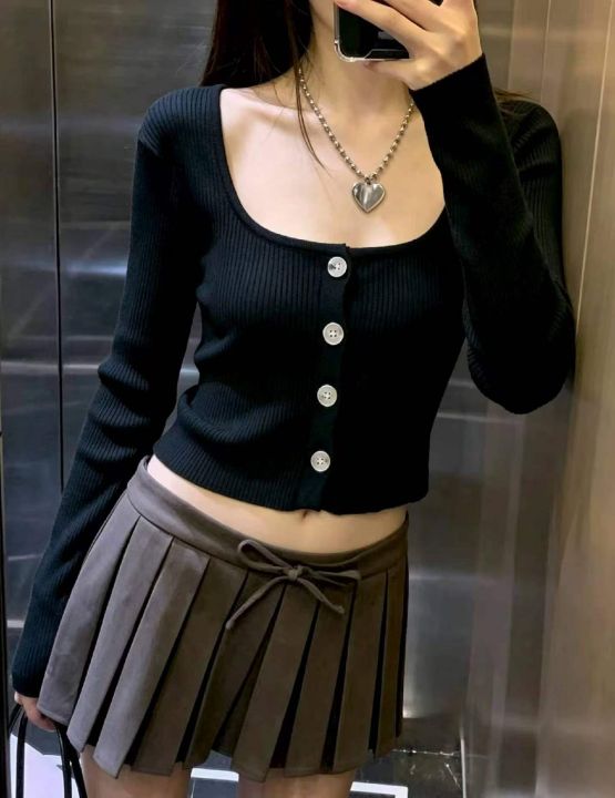 早秋新款韩系甜辣妹短
