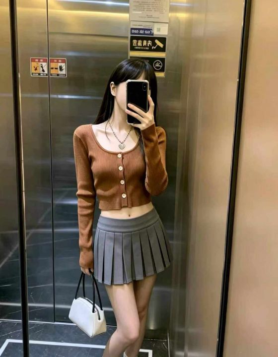 早秋新款韩系甜辣妹短