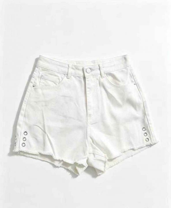  品牌高腰辣妹黑色牛