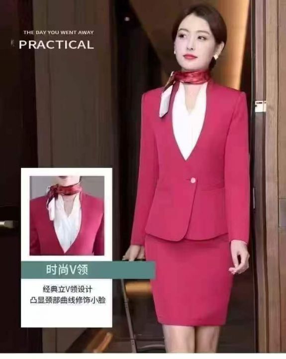高端V领西装套装14