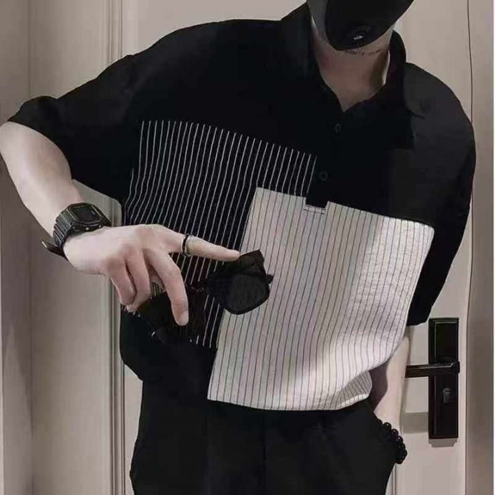 高级感短袖男夏季潮牌