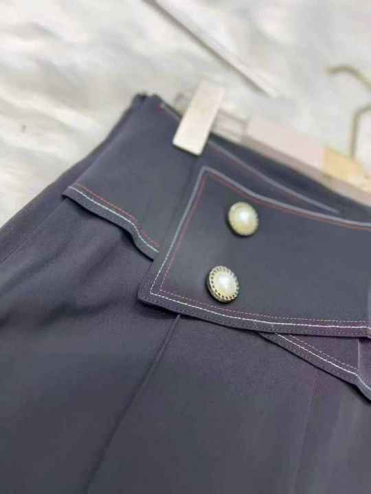 新款抗皱面料阔腿直筒
