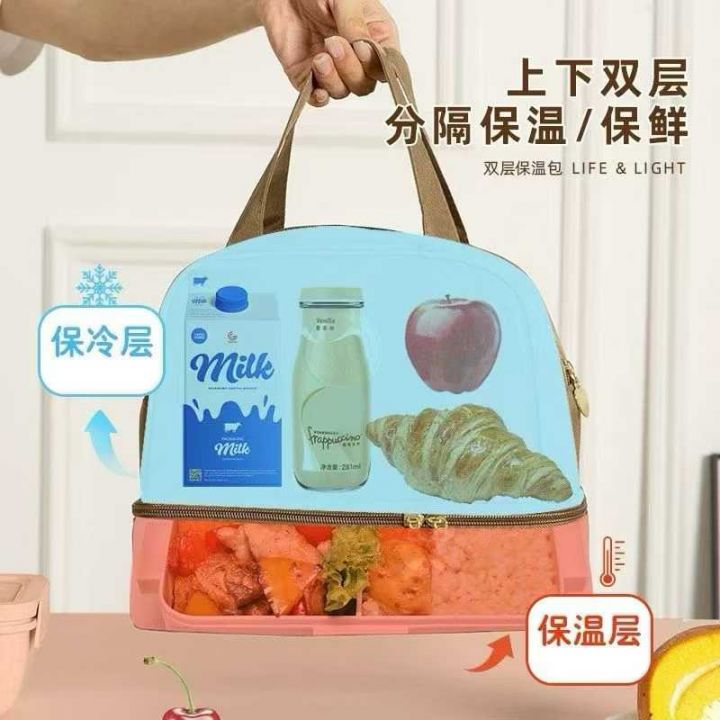 双层分区保温包到货1