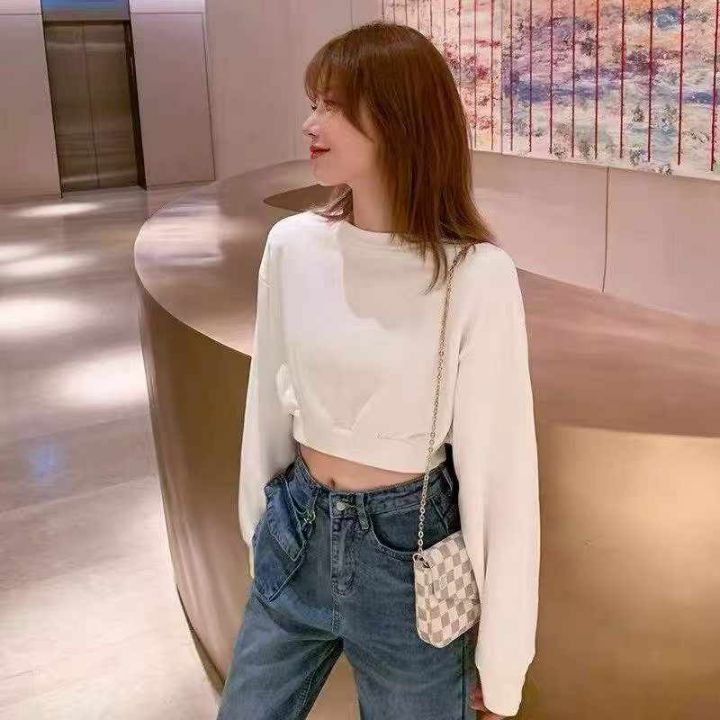 辣妹短款露脐卫衣27