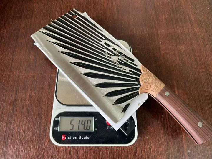加厚太阳纹斩切刀处理