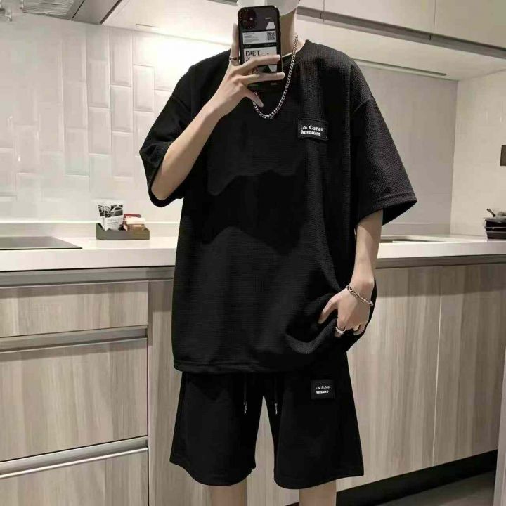 ️男款帅气华夫格短袖