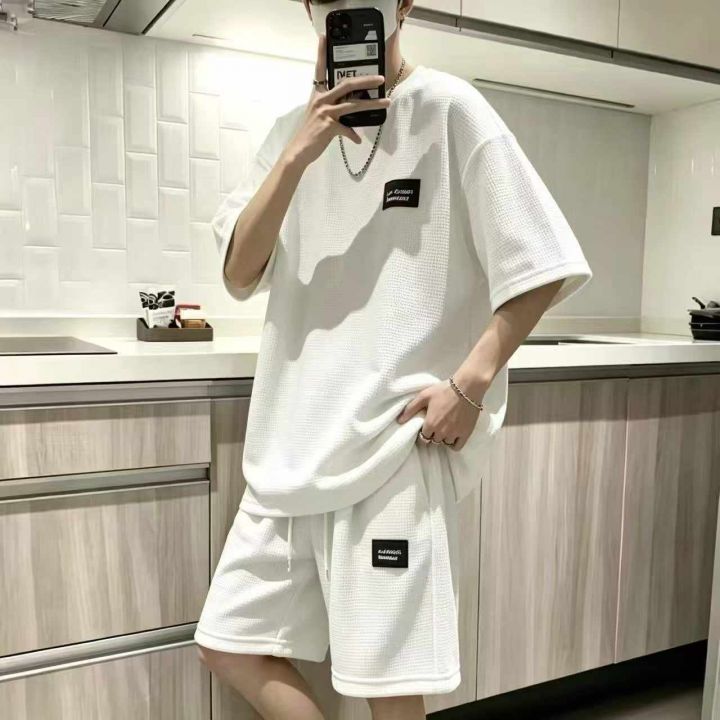 ️男款帅气华夫格短袖