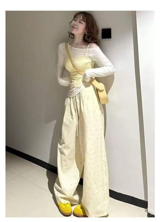 纯棉阔腿裤，清9.8