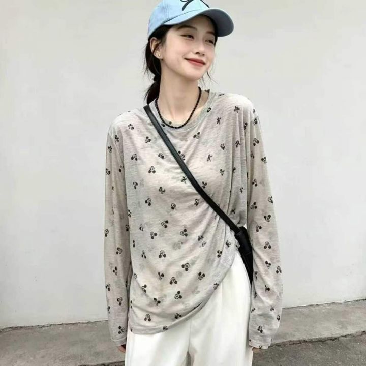 潮流宽松小熊印花薄款