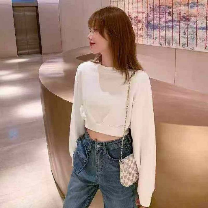 辣妹短款露脐卫衣27
