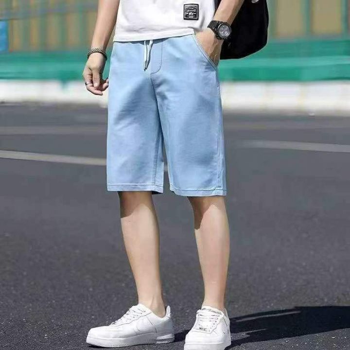 夏季新款男士松紧腰洗