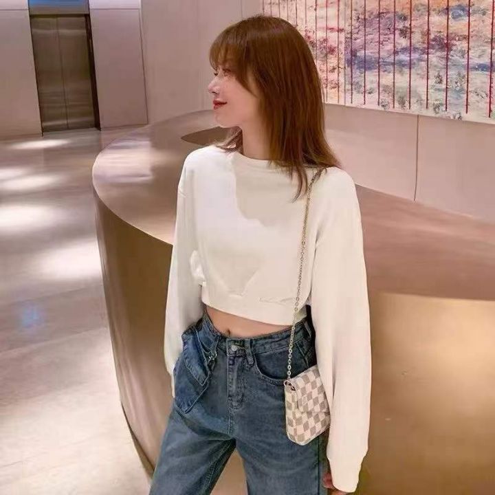 辣妹短款露脐卫衣27