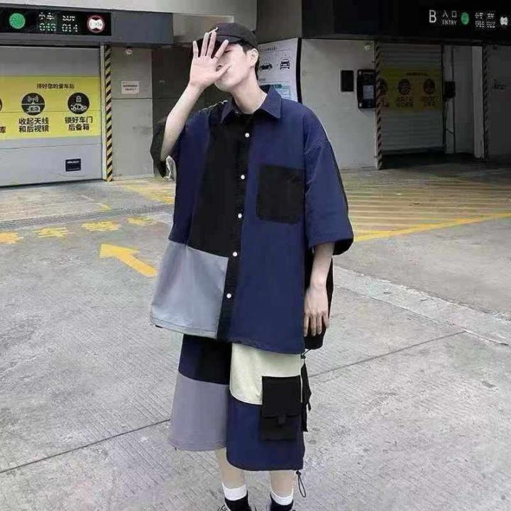 日系宽松短裤套装超仙