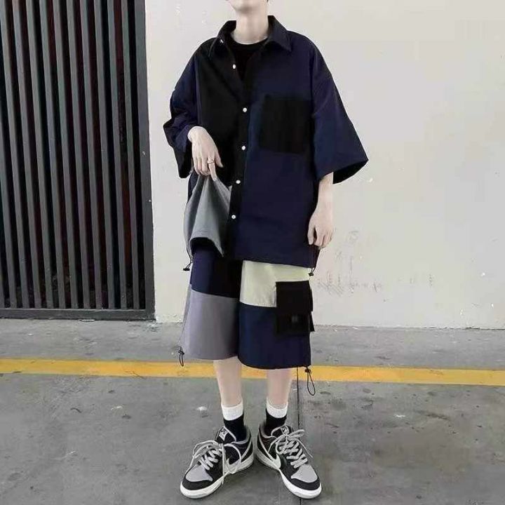 日系宽松短裤套装超仙