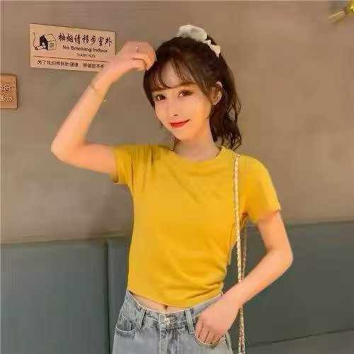 短款T恤女夏装韩版潮