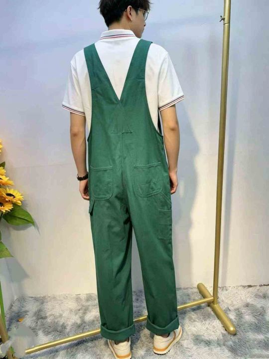 牛仔背带裤潮牌多口袋