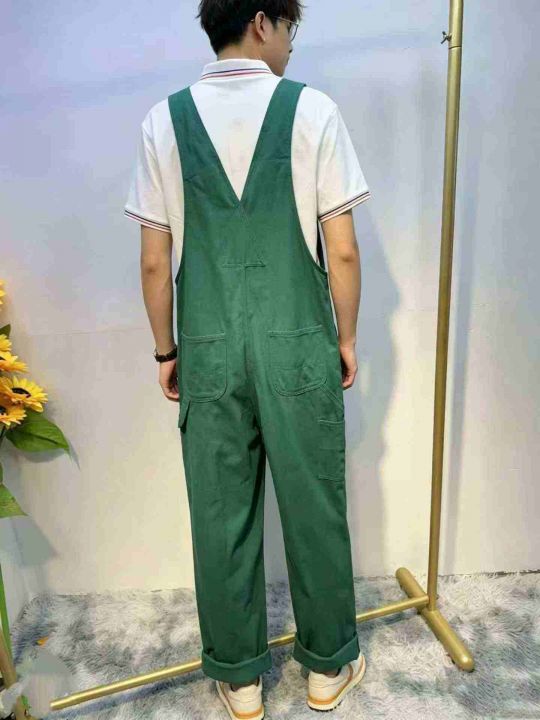 牛仔背带裤潮牌多口袋