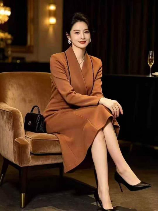 98件春秋焦糖色气质