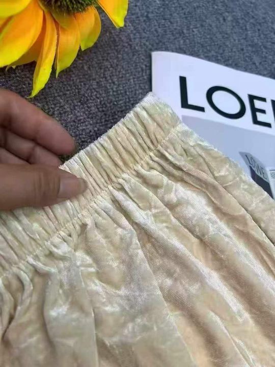 春秋款金丝绒半身长裙